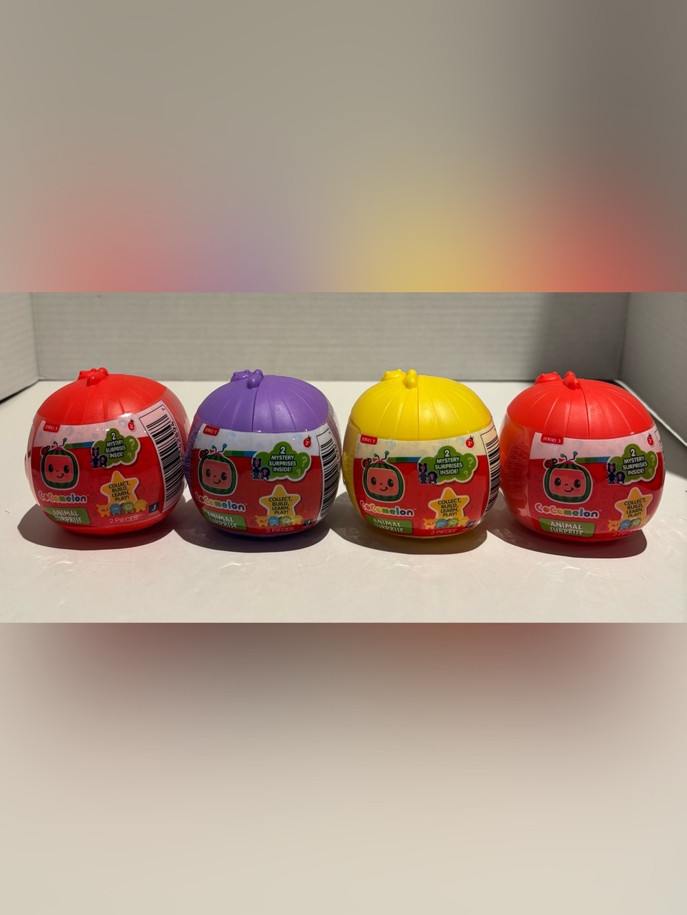 Lot of 4 Cocomelon Animal Surprise Blind Figure Packs